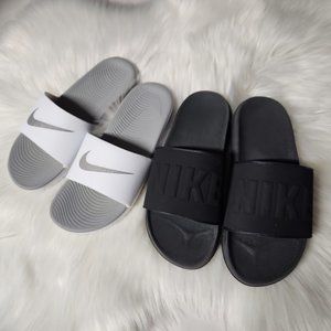 2 pairs Nike slides bundle